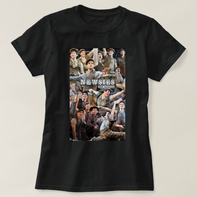 T-shirt Drôle Cadeaux Newsies Broadway Collage musical (Design devant)