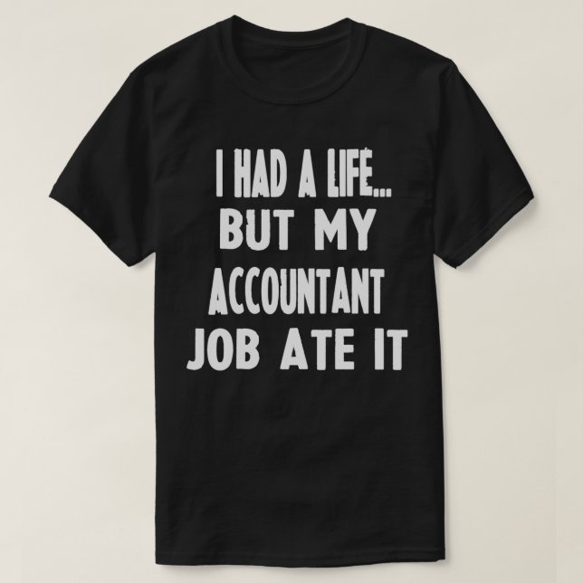 T-shirt Drôle Cadeaux Pour Comptables (Design devant)