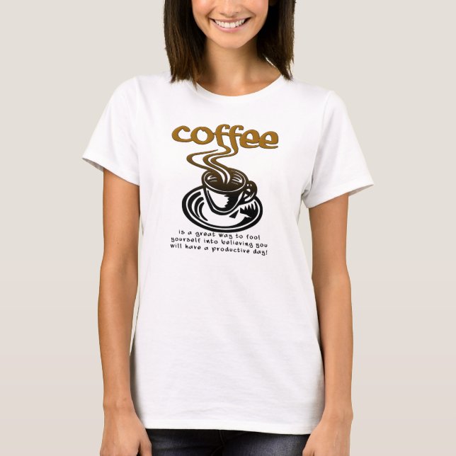 T-Shirt Drôle Café Fou (Devant)