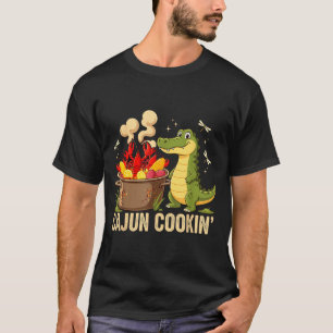 T-shirt Drôle Cajun Louisiane Bouillir Alligator Écrevisse