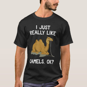T-shirt Drôle Camel Cadeau Animal Humour J'Aime Vraiment C