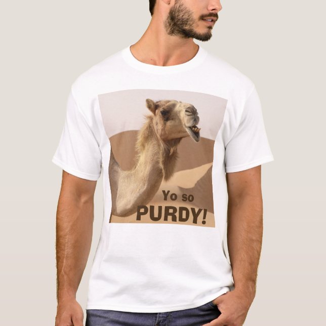 T-shirt Drôle Camel de Slogan Purdy (Devant)