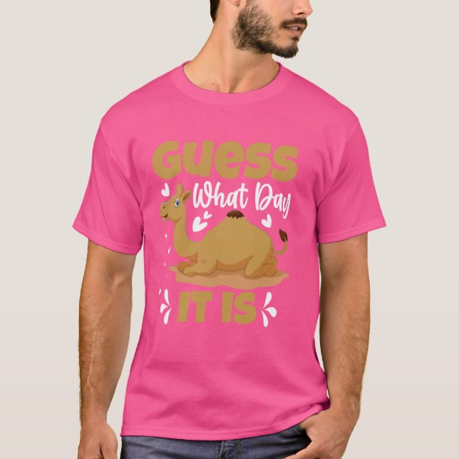 T-shirt Drôle Camel Hump Day Devinez Quel Jour Est-Ce (Devant)