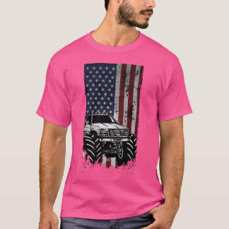 T-shirt drôle camion monstre cool camionneurs amér