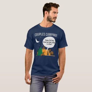 T-shirt drôle campant de campeur de couples