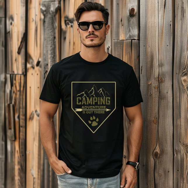 T-shirt Drôle camper de camping dit pour les campeurs (Créateur téléchargé)