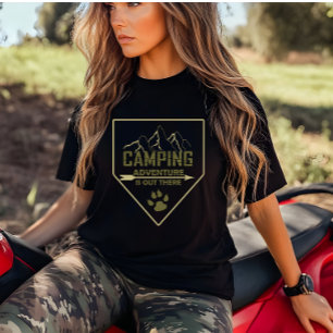 T-shirt Drôle camper de camping dit pour les campeurs