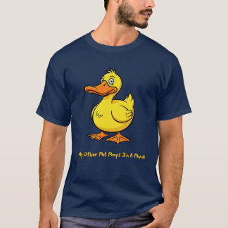 T-shirt Drôle Canard Animal 'Mon Autre Poops Dans Un Étang
