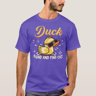T-shirt Drôle Canard Autour Et Découvrez Rubber Ducky Avec