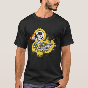 T-shirt Drôle Canard en caoutchouc, Canard de bain, Skull
