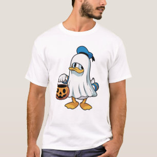 T-shirt Drôle Canard Halloween - Costume Fantôme Trick or 