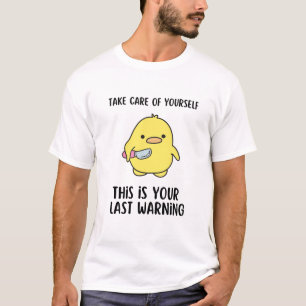 T-shirt Drôle canard Jaune Légende Dit :