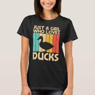 T-shirt Drôle Canard Pour Filles Enfants Canard Farmer Cha