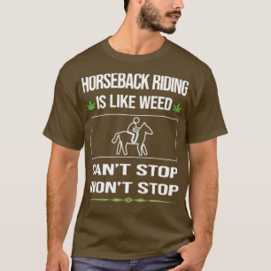 T-shirt Drôle Cant Stop Horseback équitation équitation éq