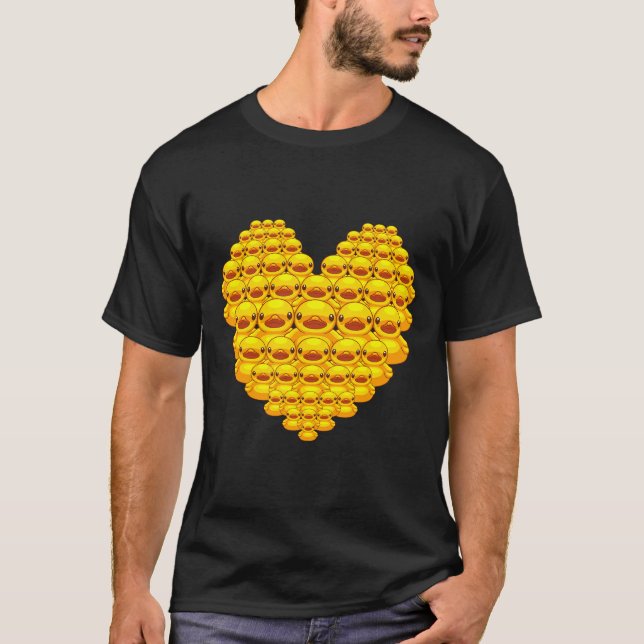 T-shirt Drôle Caoutchouc Duck Cadeaux Hommes Femmes Garçon (Devant)