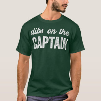T-shirt Drôle capitaine épouse Dibs sur le capitaine 49