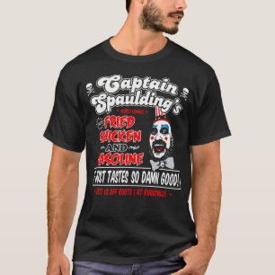 T-shirt Drôle Capitaine Spaulding Fried Poulet Et Essence
