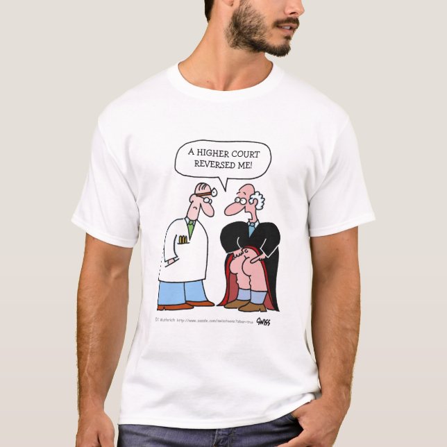 T-shirt Drôle caricature du juge pour avocat ou étudiant e (Devant)