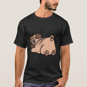 T-shirt Drôle Carlin Butt Chien Illustration Classic T-Shi