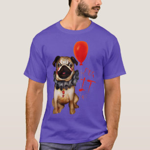 T-shirt Drôle Carlin Chien Horreur Carlin Clown Carlin It