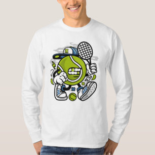 T-shirt Drôle Carton de balle de tennis Sport
