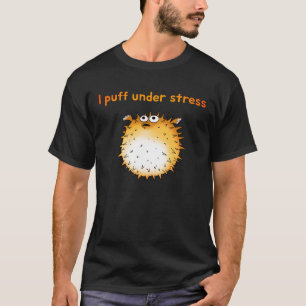 T-shirt Drôle Cartoon de Poisson-Poisson Stressé