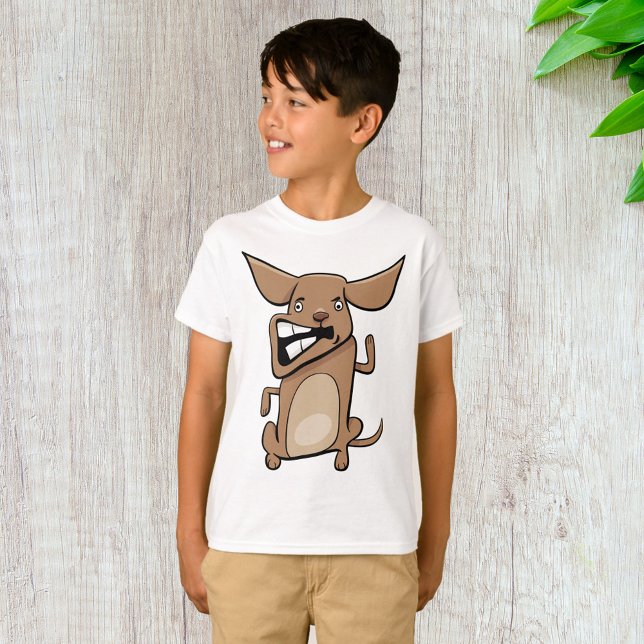 T-shirt Drôle Cartoon fou chien Hilarious mignon animal an (Créateur téléchargé)
