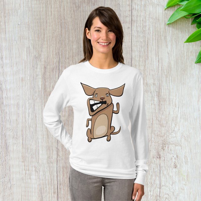 T-shirt Drôle Cartoon fou chien Hilarious mignon animal an (Créateur téléchargé)