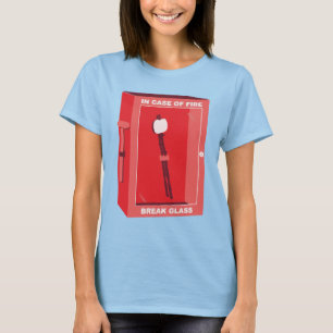 T-shirt Drôle Cartoon Marshmallow - En Coque De Feu