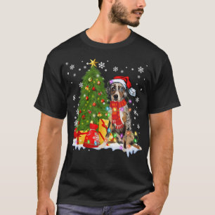 T-shirt Drôle Catahoula Leopard Chien de Noël Arbre de Chi