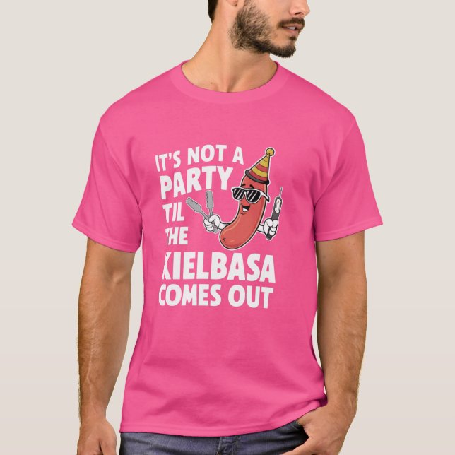 T-shirt Drôle, ce n'est pas une fête jusqu'à ce que le Kie (Devant)