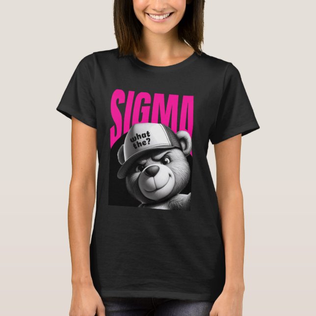 T-shirt Drôle Ce Que Sigma Ironic Meme Brainrot Citation (Devant)