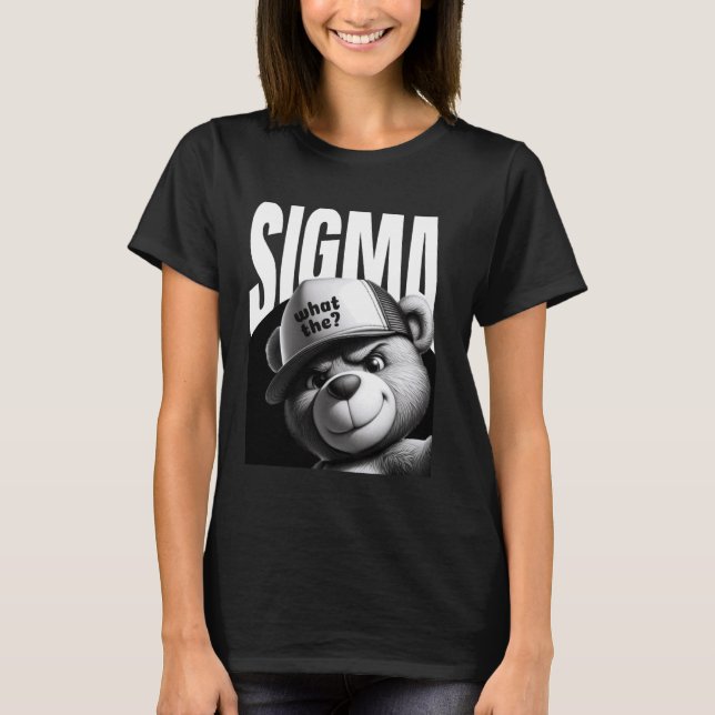 T-shirt Drôle Ce Que Sigma Ironic Meme Brainrot Citation (Devant)