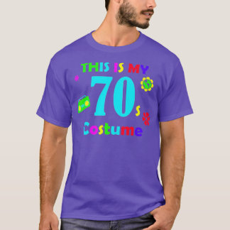 T-shirt Drôle Ceci est mon costume les années 70 70's Part
