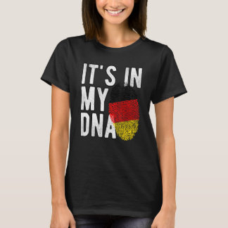 T-shirt Drôle, c'est dans mon empreinte digitale du drapea