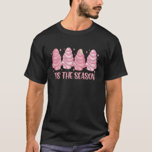 T-shirt Drôle C'Est La Saison Arbre De Noël Gâteaux Debbie