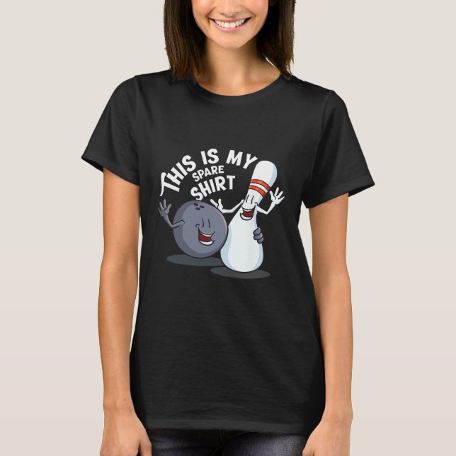 T-shirt Drôle C'est Mon Cadeau de Jeu de Bowling de Rechan (Devant)
