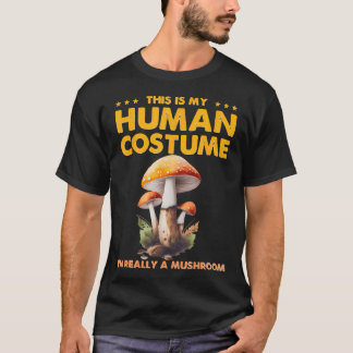 T-shirt Drôle C'est Mon Costume D'humain JE Suis Vraiment 