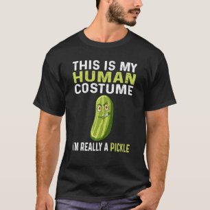 T-shirt Drôle C'est Mon Costume D'humain Je Suis Vraiment 
