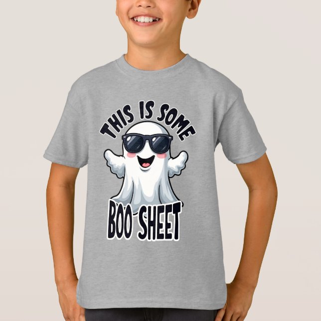 T-shirt Drôle 'C'Est Une Feuille De Boo' Cool Ghost Hallow (Devant)