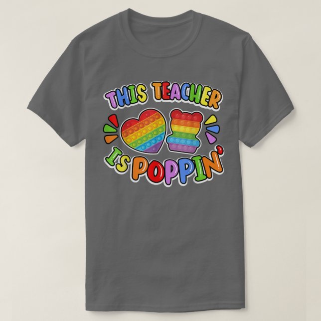 T-shirt Drôle Cet Enseignant Est Poppin Cool Fidget Shape  (Design devant)