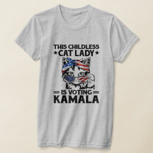 T-shirt Drôle Cette Femme Sans Enfant Vote Kamala