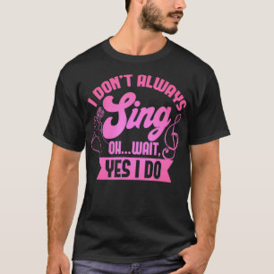 T-shirt Drôle Chanteur Musical Vêtements Théâtre Accessoir