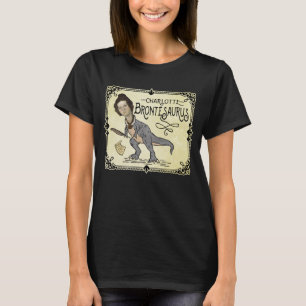 T-shirt Drôle Charlotte Bronte Saurus Dinosaur Lecteur de