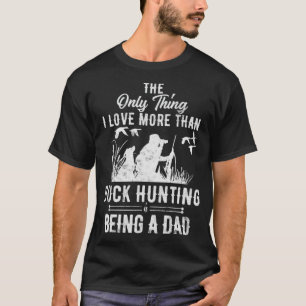 T-shirt Drôle Chasse au canard avec papa levrette animaux
