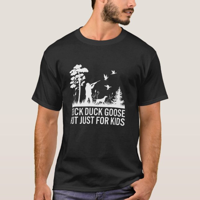 T-shirt Drôle Chasse-Canard Saison Tee Long Sleeve T Chemi (Devant)