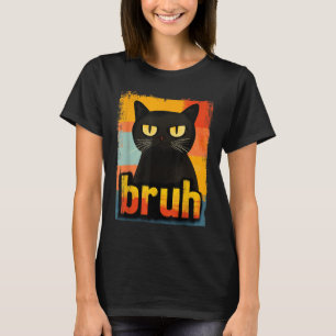 T-shirt Drôle Chat Bruh Pour Ados Garçons Filles Hommes Fe