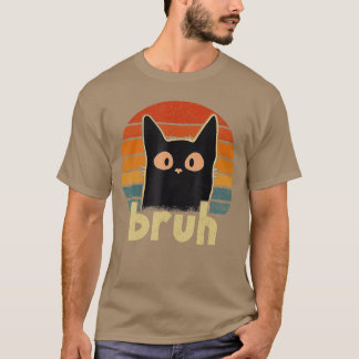 T-shirt Drôle Chat Bruh pour Ados garçons filles hommes fe