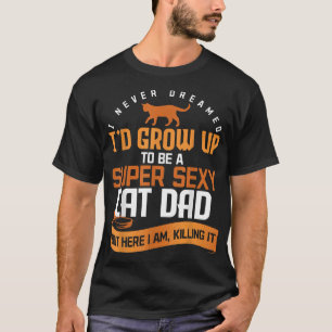 T-shirt Drôle Chat Daddy Kitty Animal Animaux Amoureux des