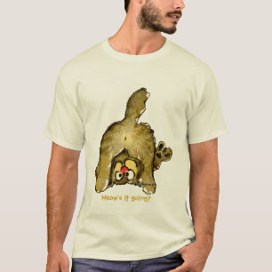 T-shirt Drôle chat de dessin animé Un TROU beaucoup d'amou